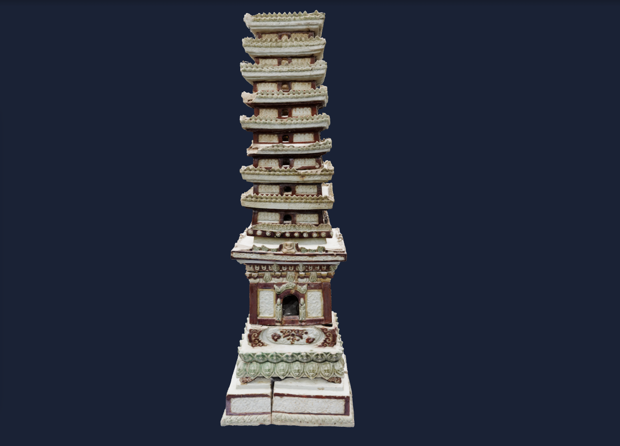 Tháp gốm men Chùa Trò